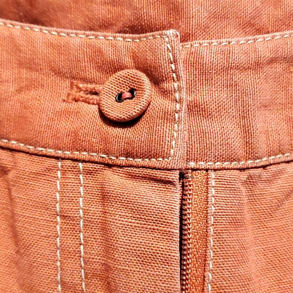 J.JILL Dusty Rose Pink Wide-Leg Linen Blend Pants - Sz 8 - Picture 6 of 7